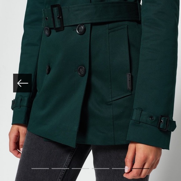 BNWT Superdry Winter Belle Trench XS Dark Green - Picture 3 of 10